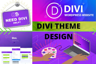 do divi theme design, customization within 2 hours