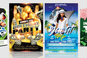 design a flyer, brochure, banner, leaflet within 12 hours