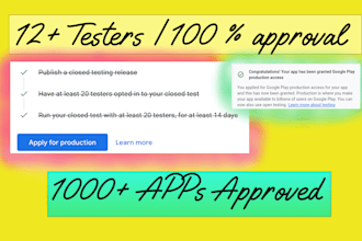 12 testers google play closed testing 100 percent approval