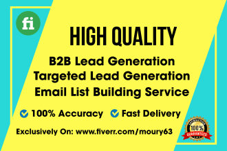 do b2b lead generation and any targeted lead prospecting