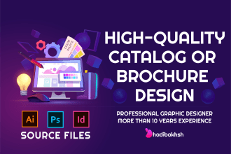 design product catalog, brochure or booklet