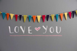 draw, write your name, a small message or your logo on my blackboard wall
