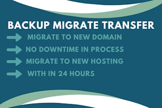 backup, migrate or transfer wordpress website in few hours