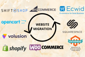 migrate to shopify from magento bigcommerce shift4shop woocommerce etc platfroms