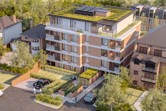 create 3d perspective of commercial buildings