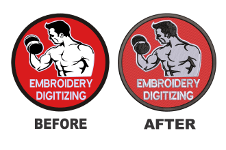 digitize your logo into embroidery dst pes  jef in 1 hour