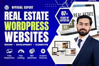 design real estate wordpress website with mls idx integration