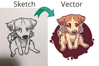 redraw, enhance and vectorise your logo and image