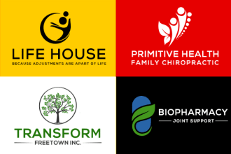 do medical, wellness, health and fitness logo design
