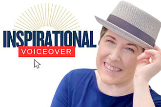 record moving inspirational powerful female voice over