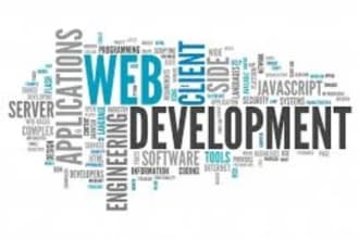 do web development using django, mern, laravel, and wordpress