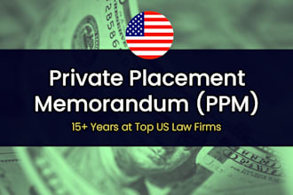 prepare private placement memorandums