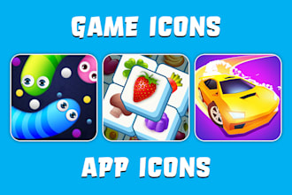 design modern mobile app icon for android and ios
