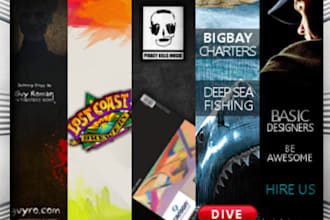 design and cinematize your site or products banner ads