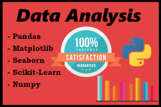 do data analysis using python, pandas and sklearn