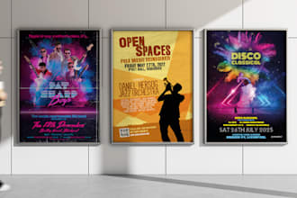 design a poster for your gig, event or music release