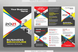 do the unique and awesome bifold,trifold multipage brochure,flyer,posters