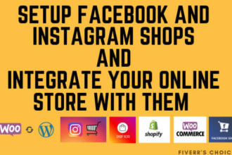 set up your facebook instagram and google shop