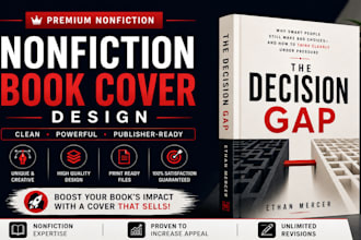 do nonfiction book cover design, non fiction book cover, KDP