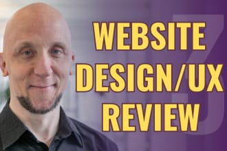 do a website review, critique, user testing and give feedback