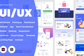 design website mobile app dashboard ui ux prototype wireframe