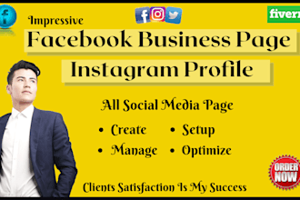 set up customize facebook business page design