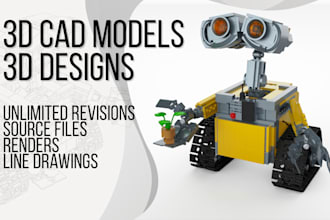 do 3d modeling and cad models for printing