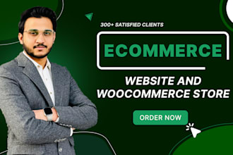 design ecommerce website and woocommerce online store
