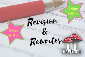 revise, rewrite, and edit your fiction book