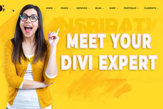be your expert for divi website, divi theme or builder