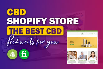 create cbd shopify dropshipping store, shopify website