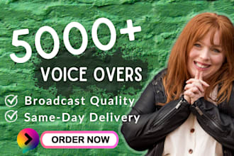 record IVR and voicemail with an american female voice over