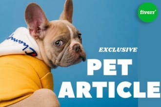 write best selling SEO pet article and pet blog in 24 hours