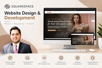 design and develop squarespace website
