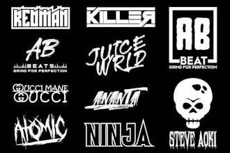 design music ,band,rap producer and dj logo