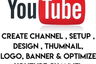 create youtube channel, upload video and channel setup