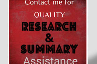 assist you in research, essay and summaries on any topic
