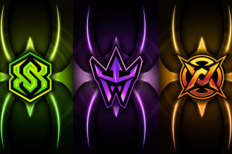 design unique logo initials gaming for esport in 24 hours