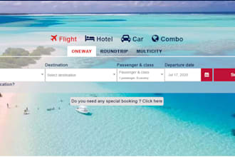 create an online travel agency platform