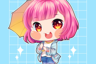 draw cute chibi illustration