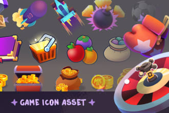 design and illustrate game icon for your game