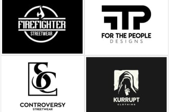 designs modern urban street wear and clothing brand logo