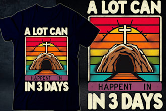 do typography christian t shirt and graphic design