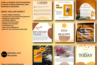 design editable and reusable canva template for you