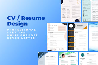 design your professional CV and resume