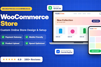 build a wordpress woocommerce website or ecommerce store with elementor pro