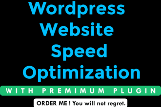 do wordpress website speed optimization, speed up wordpress