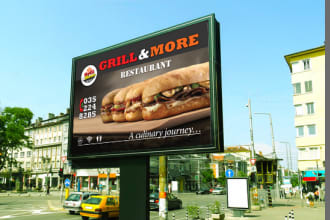 design digital print outdoor signage, billboard or banner