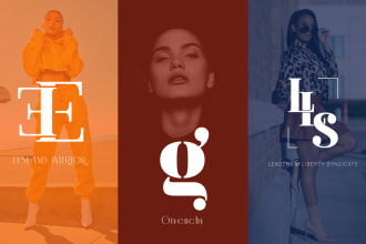 do modern handcrafted clothing, fashion and beauty spa logo design