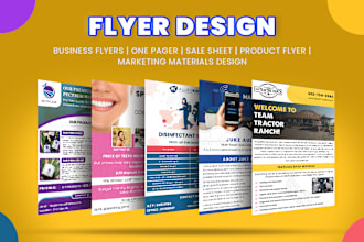 design business flyers, postcard and marketing materials